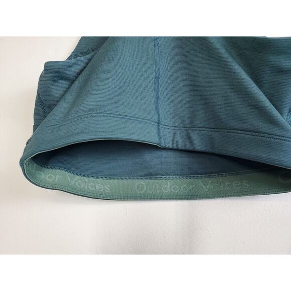 Outdoor Voices Womens Sports Bra Small Stretch Racerback Green TechSweat Crop - Picture 6 of 11